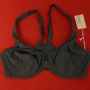 Bare Necessities Blue / Gray front closure underwire bra